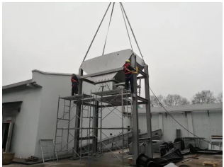 南京現(xiàn)場(chǎng) 皮帶機(jī)即將安裝完成！??！